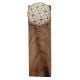 2 Pieces Cream & White Golden Checkerboard Ceramic Wooden Door Stopper